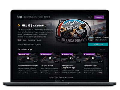 Example academy page